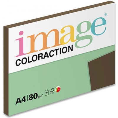 Papír Coloraction A4 80 g 100 listů Brown hnědá