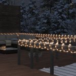 vidaXL Světelný řetěz s 1 200 teplými bílými LED 50 m PVC – Hledejceny.cz