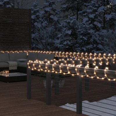 vidaXL Světelný řetěz s 1 200 teplými bílými LED 50 m PVC – Hledejceny.cz