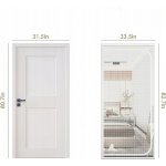 Moskytiéra do dveří a oken bílá 85x210 cm s oboustranným zipem – Hledejceny.cz
