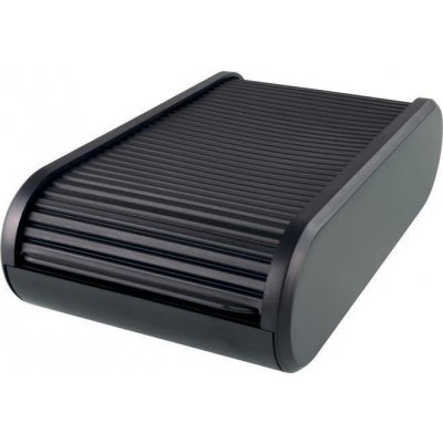 HELIT Stolní vizitkář, černá, zavírání typu roleta, s rozřaďovačem, 300 vizitek, HELIT H6218095 13384 – Sleviste.cz