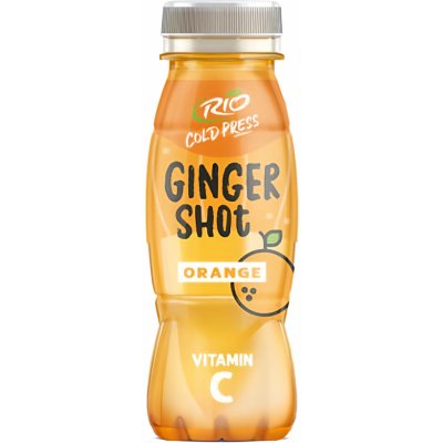 Rio Cold Press Ginger shot pomeranč 180 ml