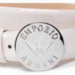 Emporio Armani dámský pásek Y3I153 YFS7N 80051 Milk/Latte
