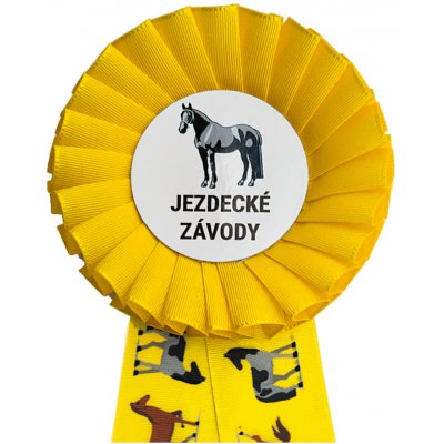Kokarda jednořadá KONÍCI průměr 8 cm – Zboží Dáma