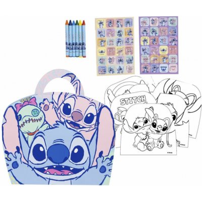CurePink: Kreativní set s omalovánkami Disney|Lilo & Stitch: Postavy 29 x 28 x 1 cm – Hledejceny.cz