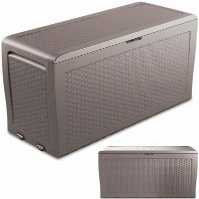 Keter Samoa Rattan Box 270L cappuccino 247468 – Zboží Mobilmania