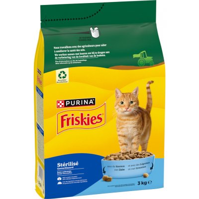 Friskies Sterilised granule losos tuňák zelenina 3 kg – Hledejceny.cz