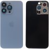 Náhradní kryt na mobilní telefon Kryt Apple iPhone 13 Pro zadní sklo + sklíčko kamery modrý