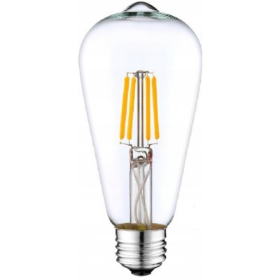 Berge LED žárovka E27 ST64 14W 1510Lm filament teplá bílá