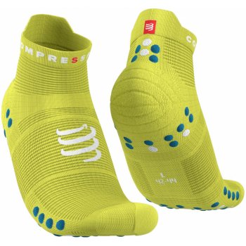 Compressport Pro Racing Socks V4.0 Run Low primrose/fjord blue