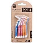 SOFTdent Mezizubní kartáček ECO zahnutý MIX 10 ks – Zboží Dáma