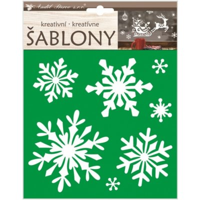 Kreativní šablony vločky 18 x 23 cm – Zboží Dáma