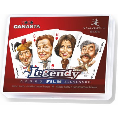 VIKTORIO Žolíkové karty ČESKO-SLOVENSKÉ filmové legendy 3 ks – Zboží Dáma