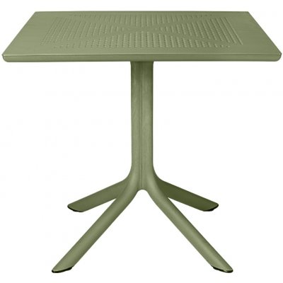 Nardi Zelený plastový zahradní stůl Clip 80 x 80 cm – Hledejceny.cz