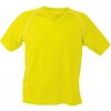Pánské Tričko JAMES & NICHOLSON Pánské triko Team Shirt JN386 Žlutá Černá