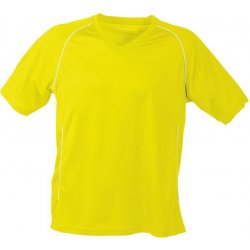 JAMES & NICHOLSON Pánské triko Team Shirt JN386 Žlutá Černá