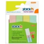 Záložky samolepicí Stick´n 12x50 mm, pastelové (4x100 líst.) – Hledejceny.cz