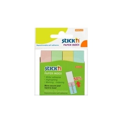Záložky samolepicí Stick´n 12x50 mm, pastelové (4x100 líst.) – Hledejceny.cz