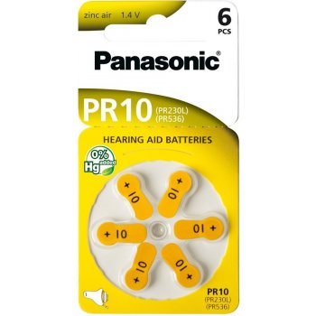 Panasonic baterie do naslouchadel 6ks PR10(230)/6LB