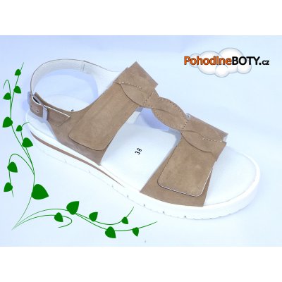 Vitaform pohodlné kožené sandále na platformě 3181 – Zboží Mobilmania
