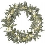 EMOS LED dekorace věnec jmelí 3x AA teplá bílá časovač – Sleviste.cz