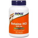 Doplněk stravy Now Foods Betaine HCl 120 kapslí