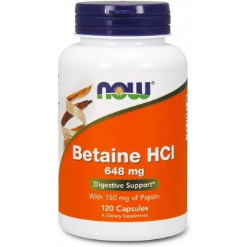 Now Foods Betaine HCl 120 kapslí