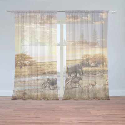 Sablio Záclony Safari: 2ks 150x250cm – Hledejceny.cz