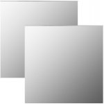Petrashop 2 ks 40 x 40 cm Stříbrná 3051621 – Hledejceny.cz