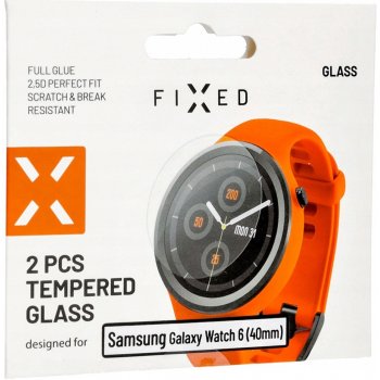 FIXED Ochranné tvrzené sklo Samsung Galaxy Watch 6 (40mm), 2 ks v balení, čiré FIXGW-1206