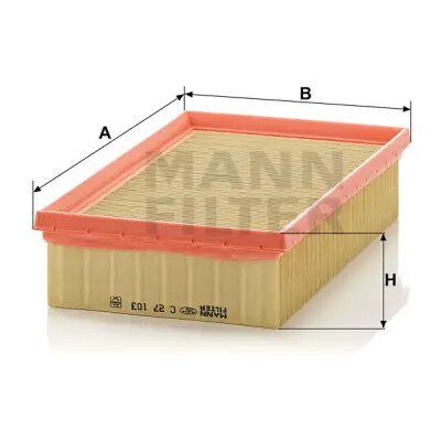 MANN FILTER Vzduchový filtr C 27 103 – Hledejceny.cz