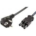 BACHMANN Kabel síťový, CEE 7/7(M) - GST18(F), 1,5m, černý (375.000) - 19.07.1257 – Zboží Živě