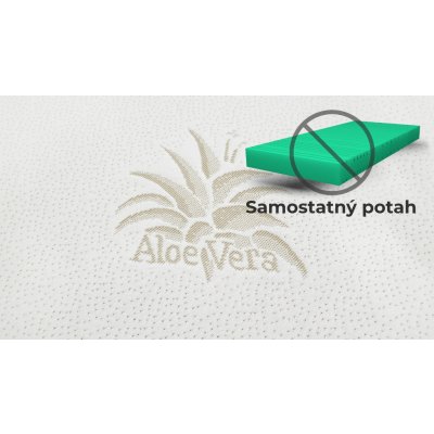Bedton potah na matraci Aloe Vera nepodšitý 170g/m² 90x200x20 – Zboží Dáma