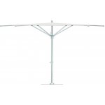 Tuuci Středový slunečník Ocean Master Max Zero Horizon, čtvercový 300x300 cm, rám leštěný hliník polished titanium, potah třídy C – Zboží Mobilmania