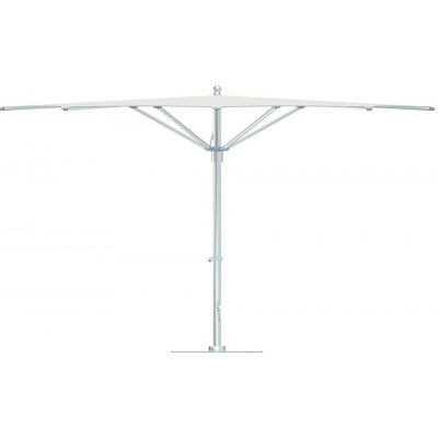 Tuuci Středový slunečník Ocean Master Max Zero Horizon, čtvercový 300x300 cm, rám leštěný hliník polished titanium, potah třídy C – Zboží Mobilmania