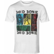 Rock off tričko metal David Bowie Mick Rock Photo Collage černá