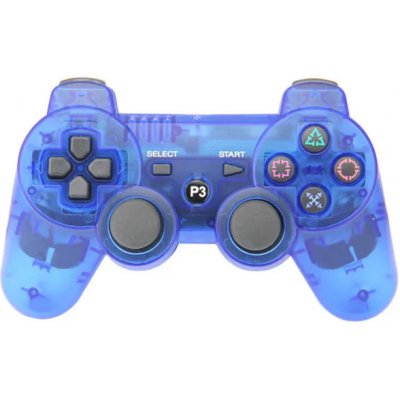PSko PS3 bezdrátový ovladač Průhledný Modrý E10006 – Zboží Živě