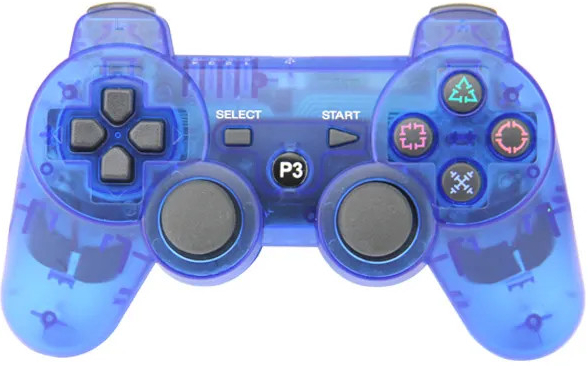 PSko PS3 bezdrátový ovladač Průhledný Modrý E10006