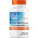 Doctor's Best Betaine HCl + Pepsin & Gentian Bitters hořec 120 kapslí – Hledejceny.cz