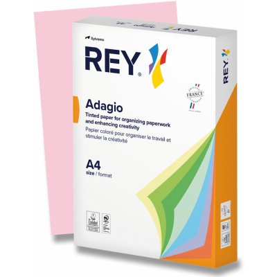 Rey Adagio barevný papír A4 80 g 500 listů pastelově růžový – Hledejceny.cz