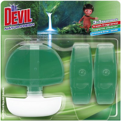 Dr. Devil 3v1 WC tekutý závěs Natur Fresh 55 ml – Zboží Mobilmania