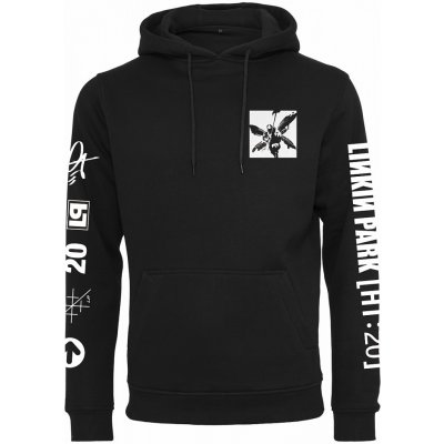 Linkin Park mikina, Anniversary Logo Sleeves Prints Hoody Black