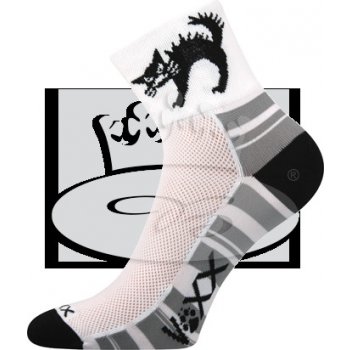 VoXX Ralf X cyklistické ponožky bílá černá