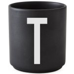 DESIGN LETTERS Porcelánový hrneček dózička Letters Black T černá porcelán 300 ml – Hledejceny.cz