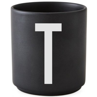 DESIGN LETTERS Porcelánový hrneček dózička Letters Black T černá porcelán 300 ml – Zboží Mobilmania