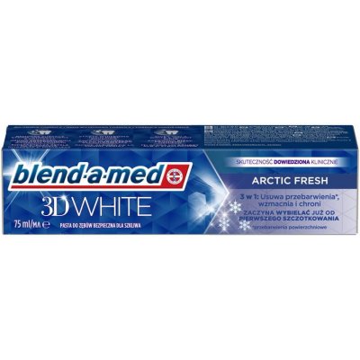 Blend-a-med 3D White Arctic Fresh bělicí 75 ml – Zboží Mobilmania