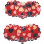 sponky srdíčko 2 ks červená – Sleviste.cz