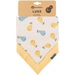 Petite&Mars Bryndák bandana Luke 2 ks Beige Pears&Intense Ochre 3m+ – Zboží Dáma