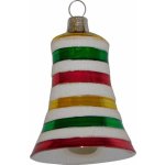 Ornex Vánoční ozdoba skleněný zvonek 8 x 7 cm – Hledejceny.cz