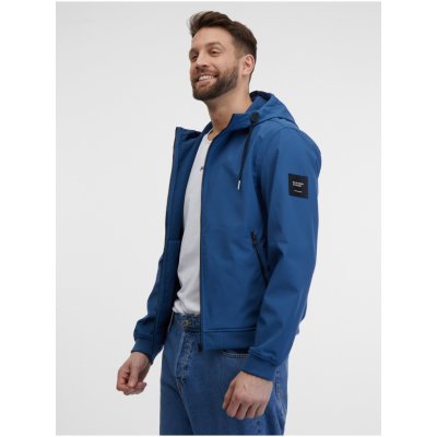 Jack & Jones Basic pánská softshellová bunda modrá – Zboží Mobilmania